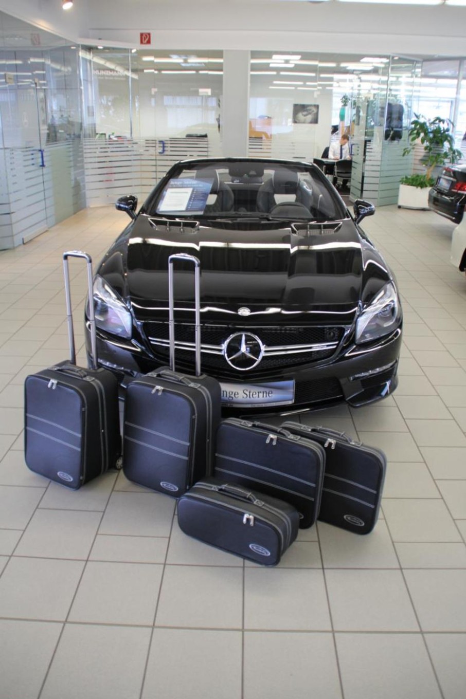 Autokoffer Roadsterbag | 5-Tlg. Kofferset Mit 2 Rollen Mercedes Sl (R231) 132 Liter