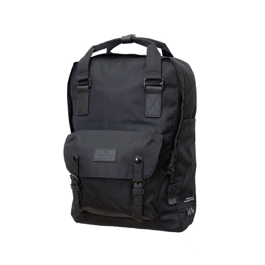 Freizeit Doughnut | Macaroon Large Reborn Black Backpack - Black Black [0003-F]