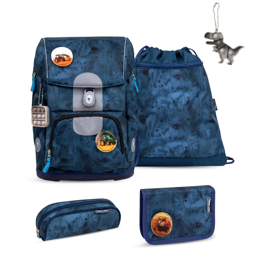 Schule Belmil | Motion Schulranzen Set 6-Teilig Mit Gratis Schlusselanhanger Blue Splash