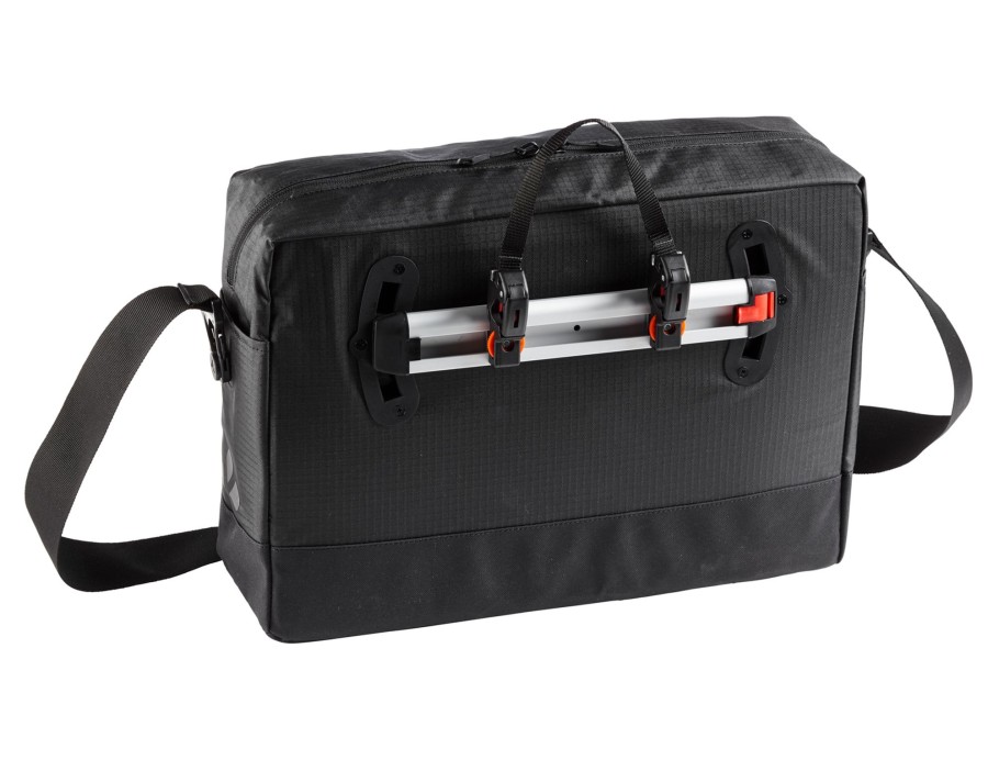 Freizeit Vaude | Fahrradtasche Cyclist Messenger Waxed L 15 Liter - Black Black [010]