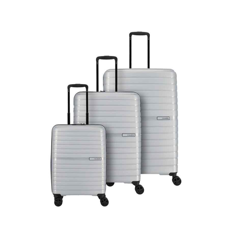 Koffer Travelite | Trient Kofferset Gr. L/M/S - Silber Silber [56]