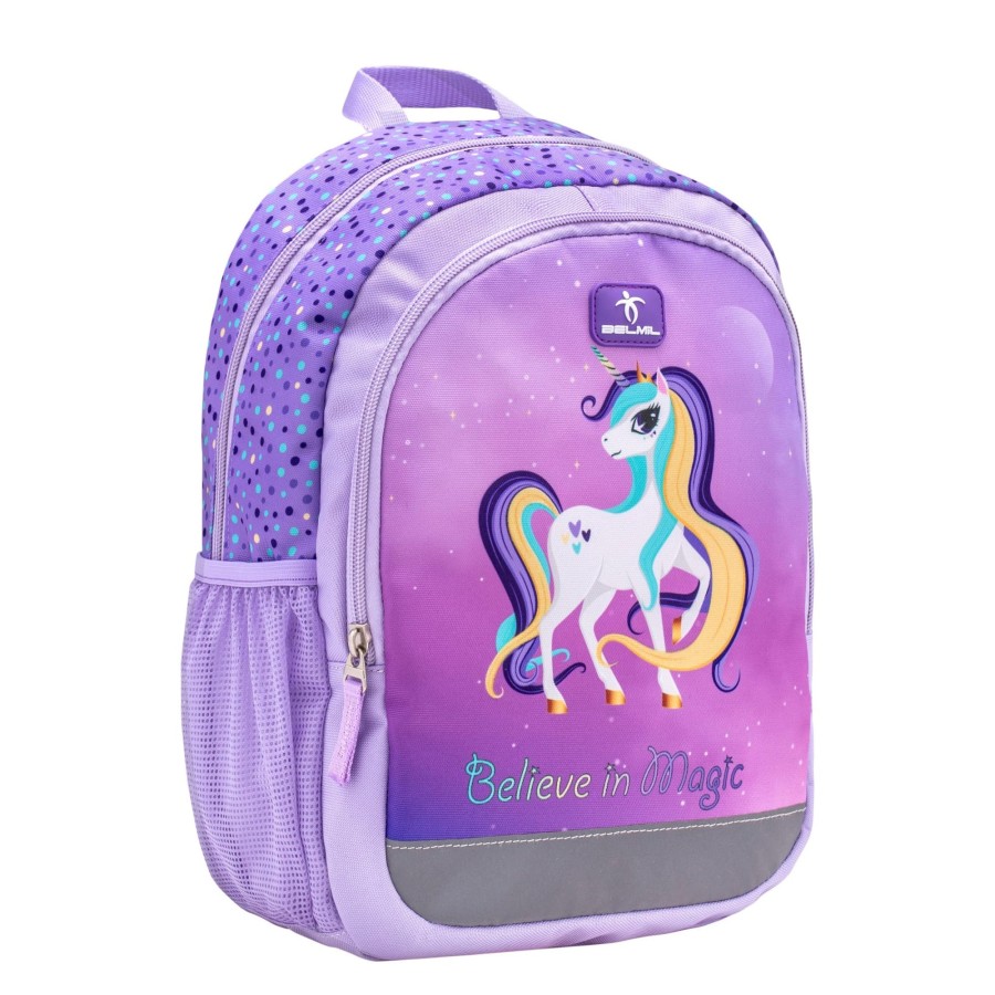 Schule Belmil | Kiddy Plus Kindergartenrucksack Unicorn Purple