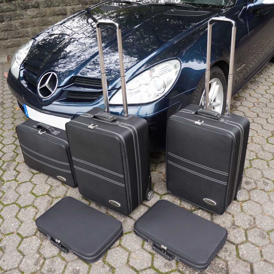 Autokoffer Roadsterbag | 5-Tlg. Kofferset Mit 2 Rollen Mercedes Slk (R171) 148 Liter